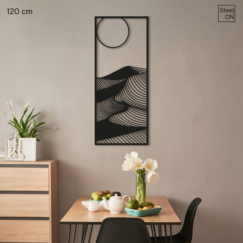 Abstract Mountain Dunes Metal Wall Art
