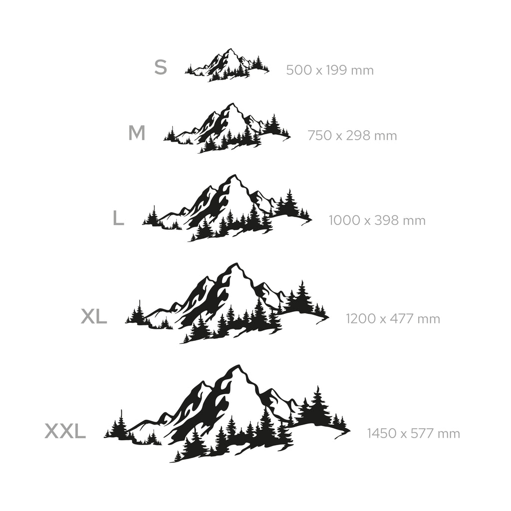 Metal Mountain and Forest Wall Art – Nature Inspired Steel Wall Hanging – Rustic Cabin & Modern Home Decor