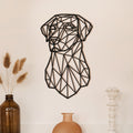 Dog Labrador Geometric line art. Pets Steel wall art. Animal Themed Metal Wall Hanging Decor.