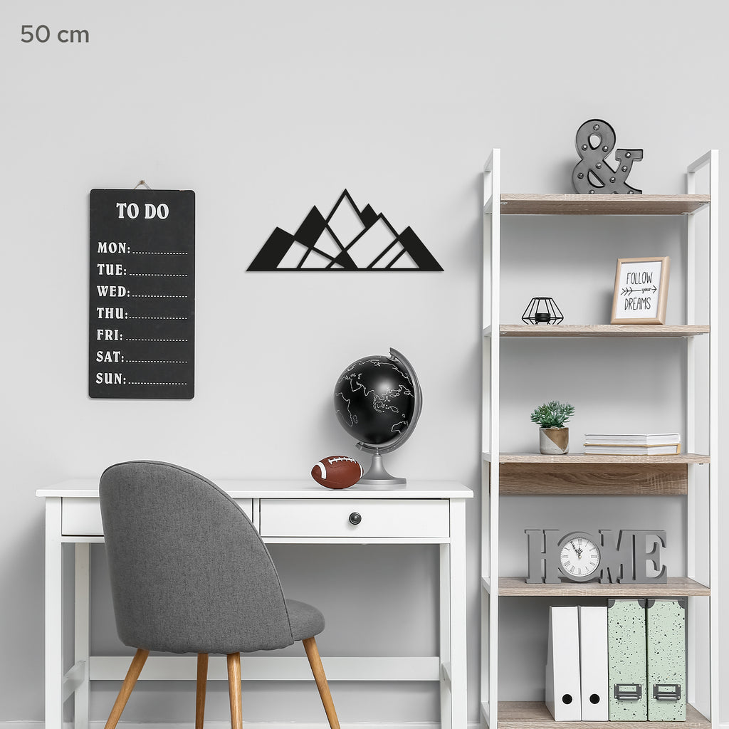 Mountains Minimalistic Design 2. Steel Wall Art. Nature Themed Landscape Metal Wall Hanging Decor