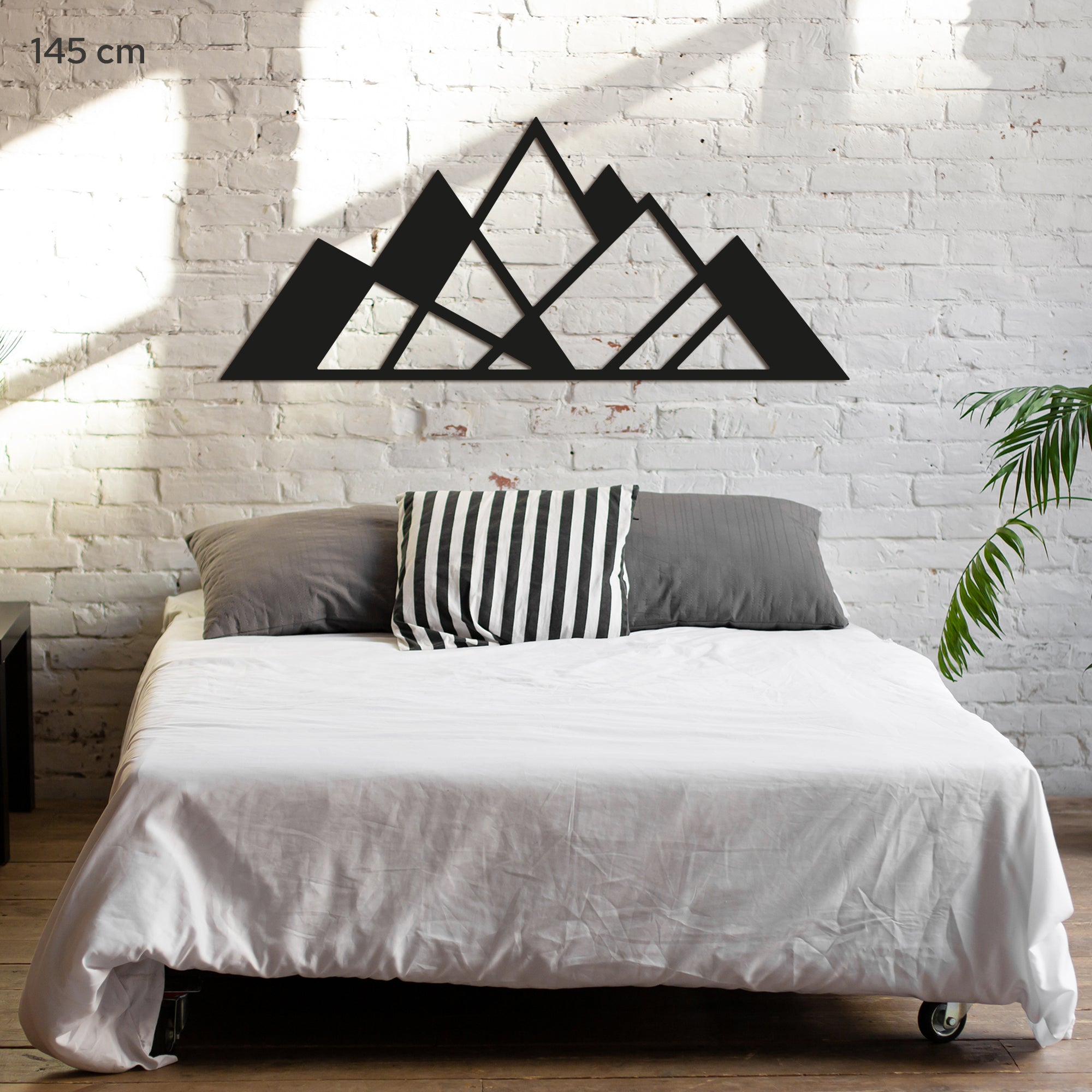 Mountains Minimalistic Design 2. Steel Wall Art. Nature Themed Landscape Metal Wall Hanging Decor