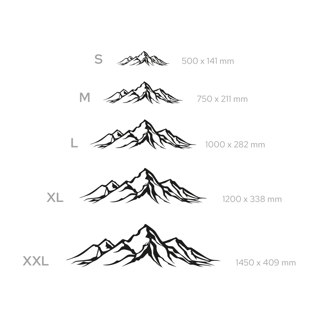 Metal Mountain Wall Art – Modern Steel Mountain Decor – Minimalist Nature Wall Hanging for Living Room, Bedroom, Cabin