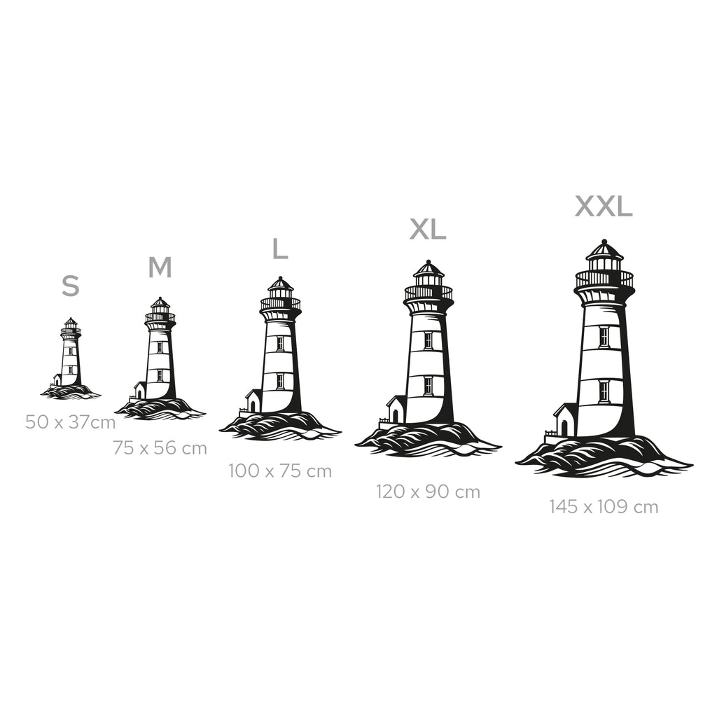 Lighthouse Metal Wall Art – Nautical Coastal Decor for Living Room or Bedroom. Black Steel Wall Decoration. Modern Ocean-Themed Metal Art