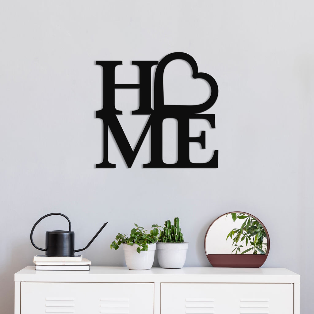 Metal Wall Art “HOME” – Vertical Minimalist Metal Home Decor (kopija)