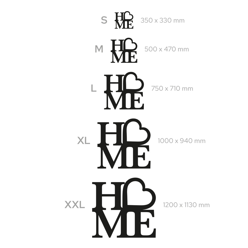 Metal Wall Art “HOME” – Vertical Minimalist Metal Home Decor (kopija)