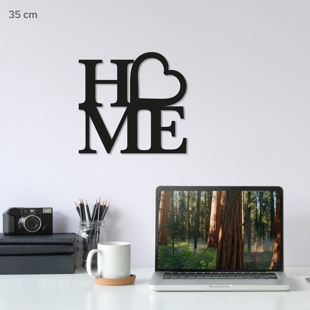 Metal Wall Art “HOME” – Vertical Minimalist Metal Home Decor (kopija)