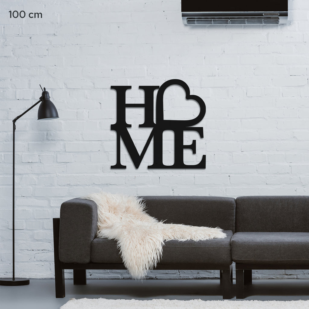 Metal Wall Art “HOME” – Vertical Minimalist Metal Home Decor (kopija)