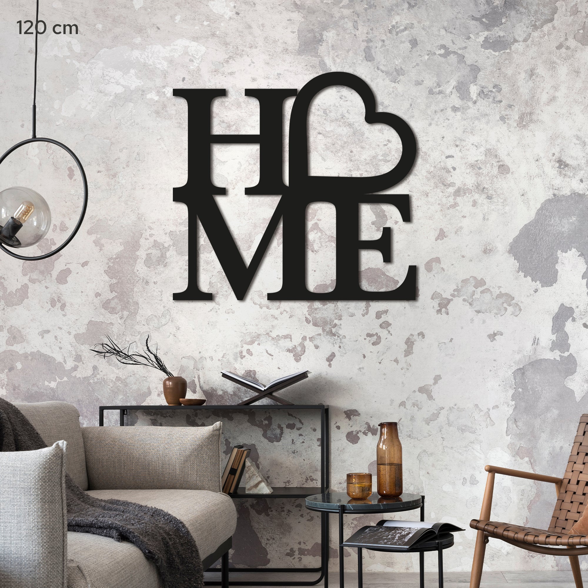 Metal Wall Art “HOME” – Vertical Minimalist Metal Home Decor (kopija)