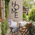 Metal Wall Art “HOME” – Vertical Minimalist Metal Home Decor