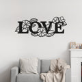 Metal Wall Art “LOVE” with Heart 2