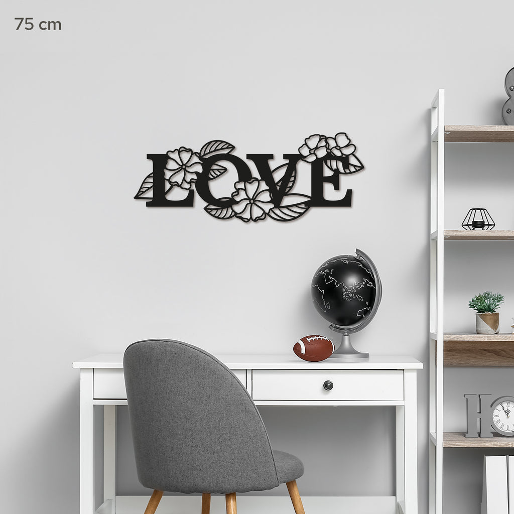 Metal Wall Art “LOVE” with Heart 2