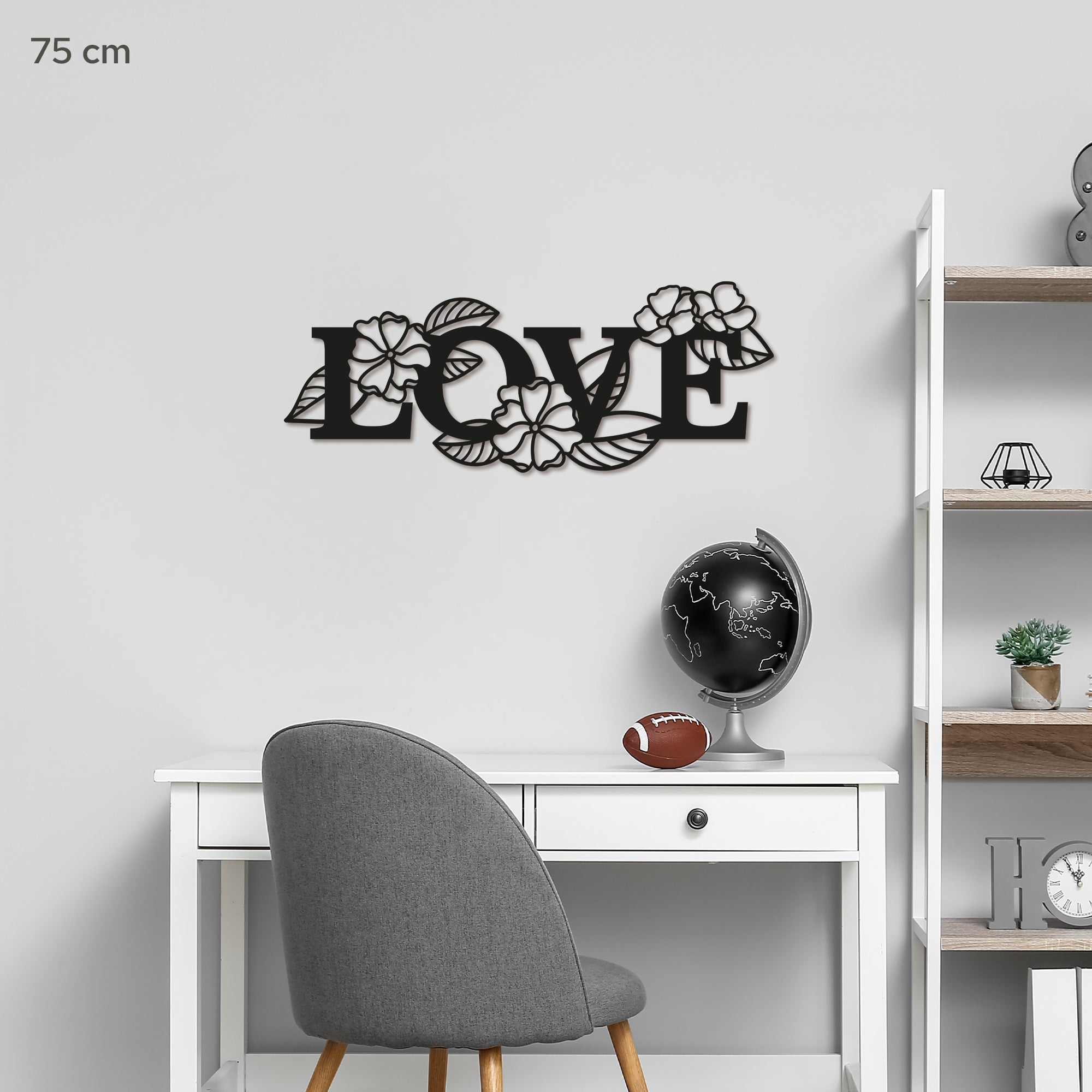 Metal Wall Art “LOVE” with Heart 2
