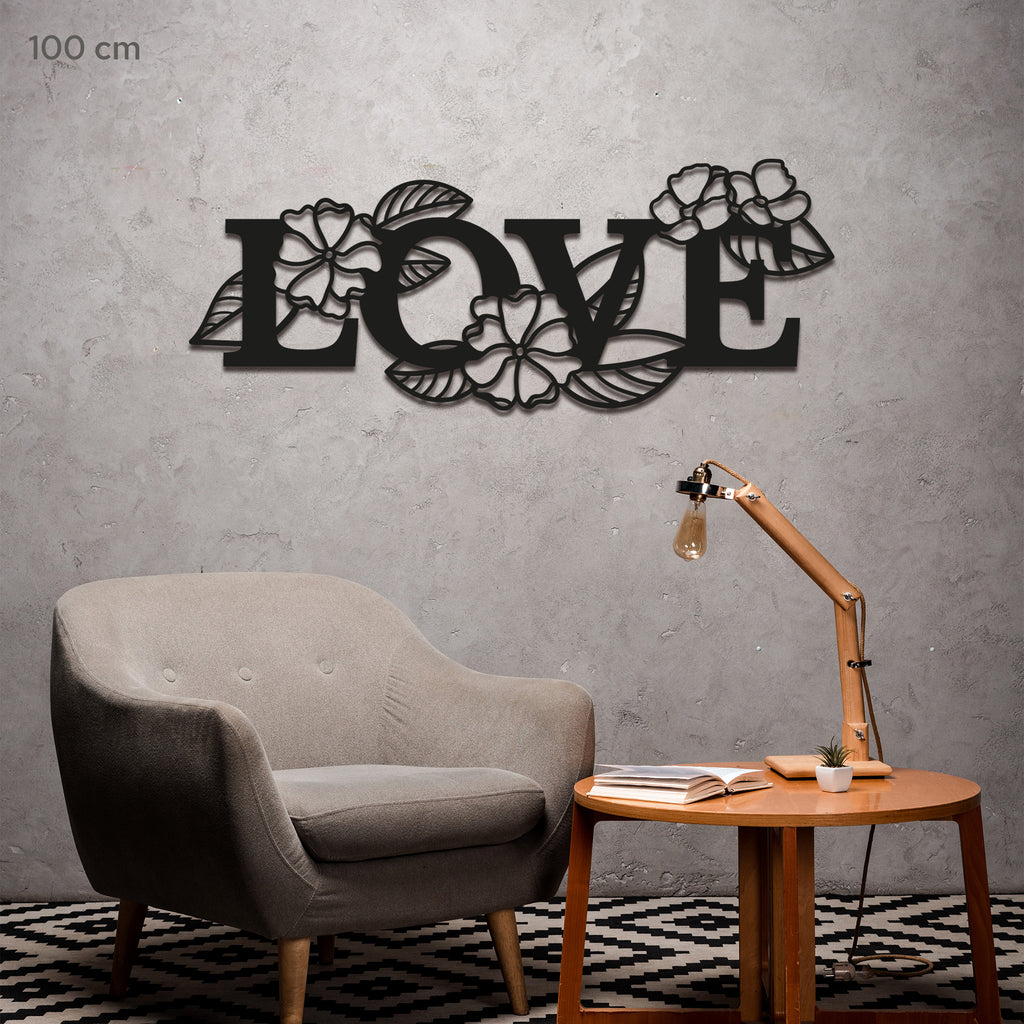 Metal Wall Art “LOVE” with Heart 2