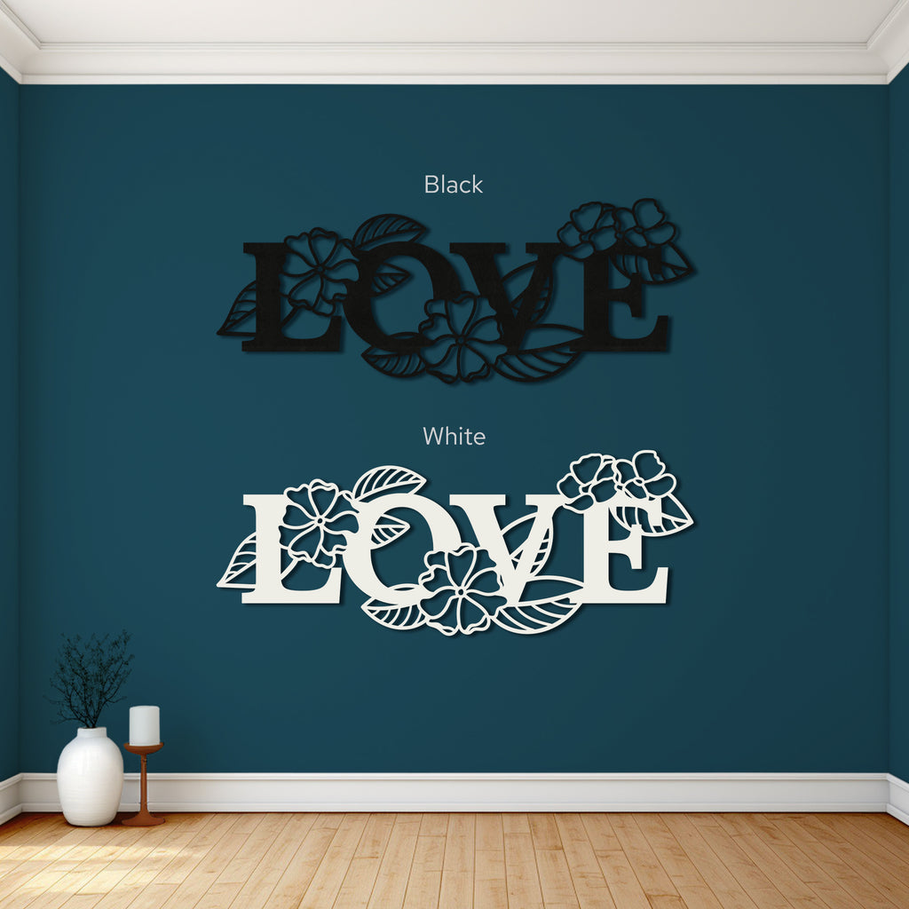 Metal Wall Art “LOVE” with Heart 2